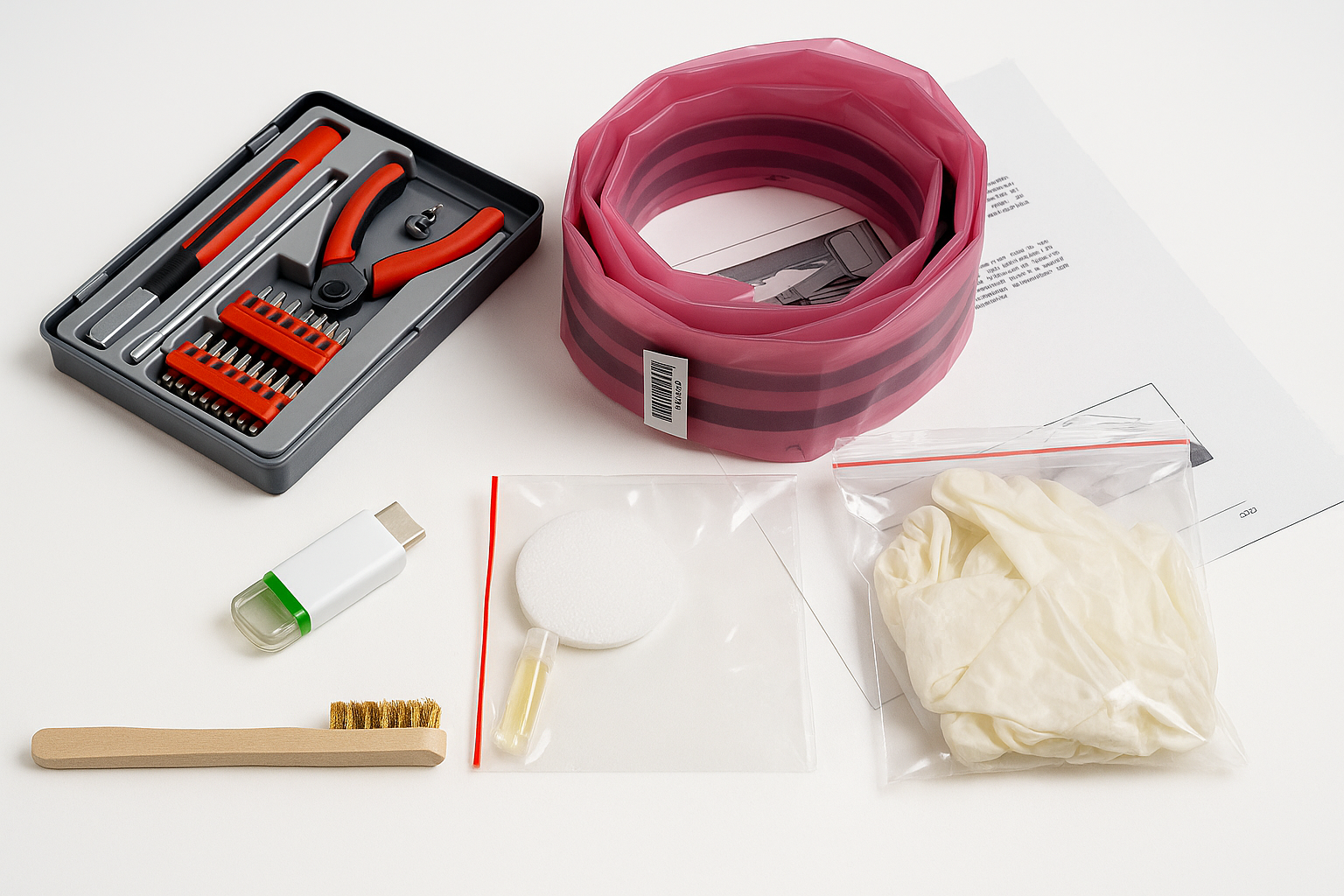 HP Designjet T770/ 790/ T795/ T1300/ T2300 Antriebsriemen-Kit 44 Zoll (CH538-67018)